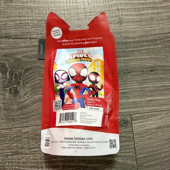 NIP Tonies Spidey Amazing Friends Audio With Music Play Toy Red Spiderman - Picture 3 of 3
